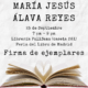Firma de Ejemplares Feria del libro de Madrid María Jesús Álava Reyes