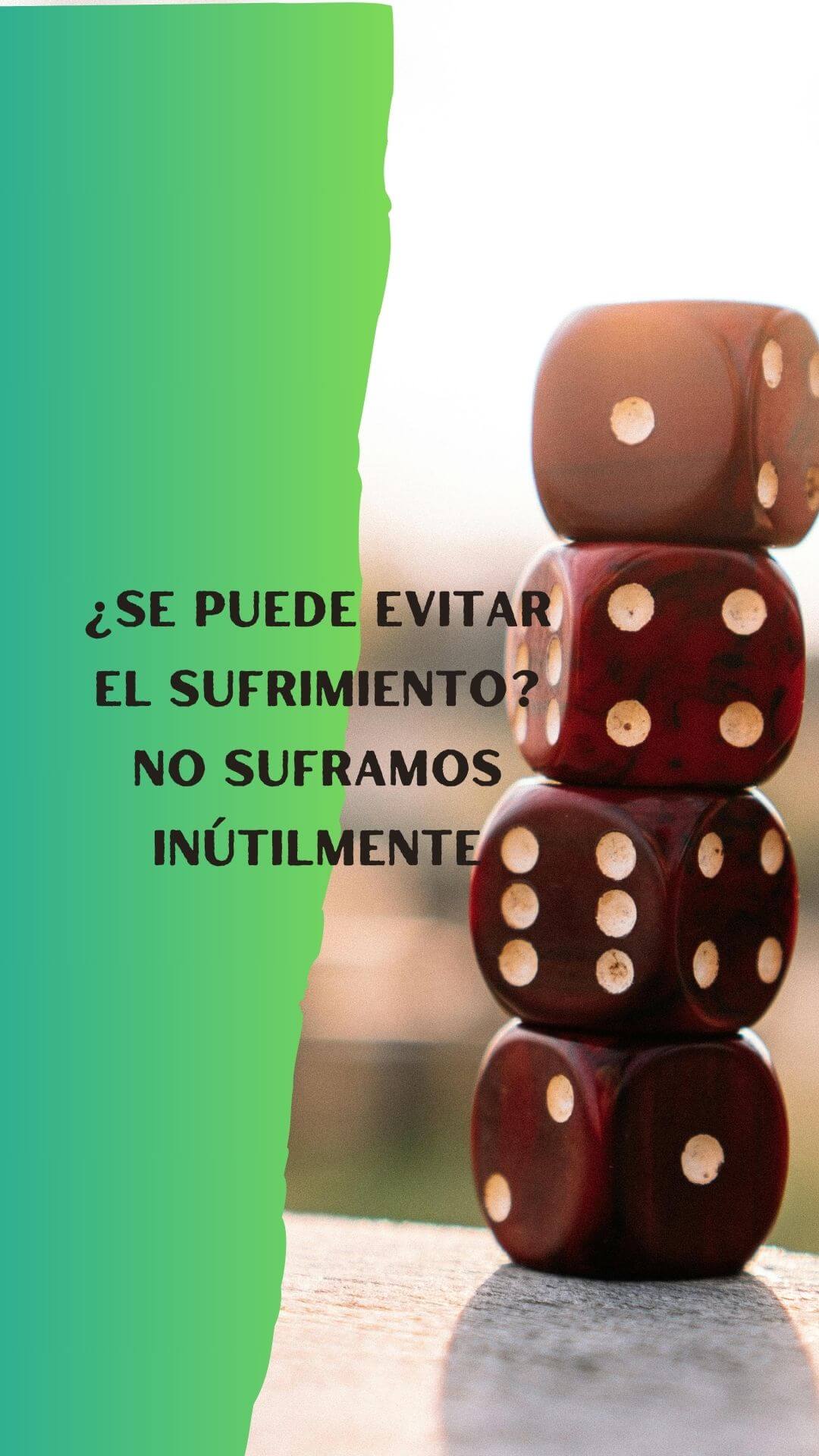 ¿Se puede evitar el sufrimiento? No suframos inútilmente