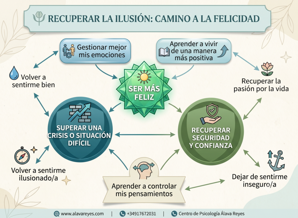 Volver a ser felices: cómo recuperar la ilusión, la seguridad y el bienestar emocional tras una etapa difícil